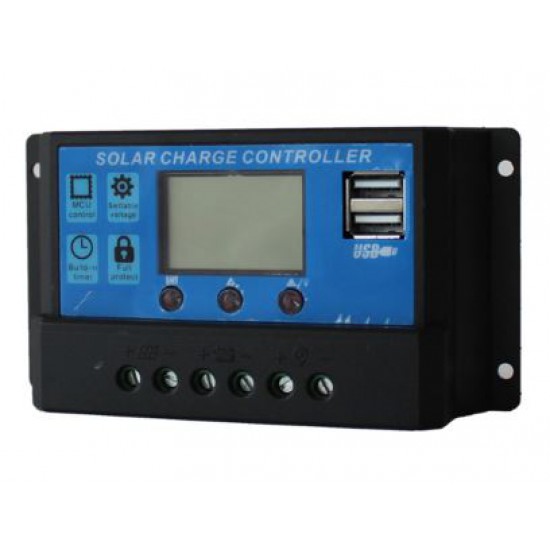 ขาย โซล่า ชาร์จเจอร์ 12V/24V Auto 30A ราคา 160.00 บาท ในไทย