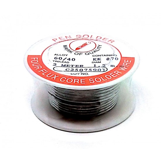 ขาย ตะกั่วบัดกรี 1.2mm ยาว 2 เมตร ราคา 30.00 บาท ในไทย