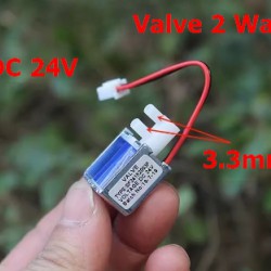 โซลินอยด์วาล์ว (Solenoid Valves) DC24V 2 Way Micro