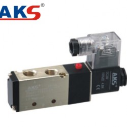 Solenoid (โซลีนอย) Valve นิวเมติก 5/2 24VDC 1/4" 4V210-08