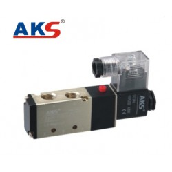 Solenoid (โซลีนอย) Valve นิวเมติก 5/2 24VDC 1/4" 4V210-08
