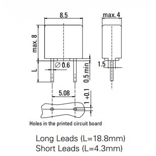 ขาย square fuse 2A 250V ( ฟิวส์ สี่เหลี่ยม)  ราคา 4.00 บาท ในไทย