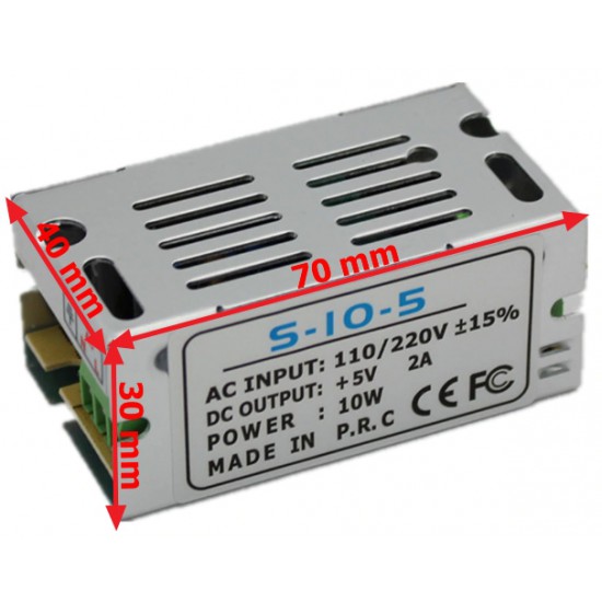 ขาย Switching Power Supply 5V 2A 10W พาวเวอร์ซัพพลาย  ราคา 95.00 บาท ในไทย