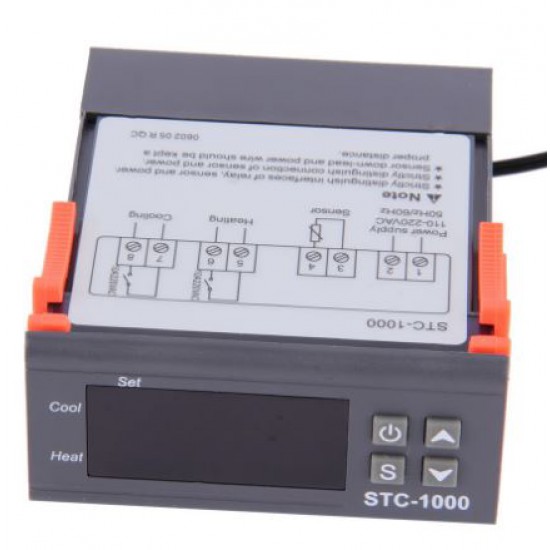 ขาย STC1000 เครื่องควบคุมอุณหมูิ 220VAC ราคา 190.00 บาท ในไทย