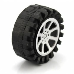 ล้อรถ พลาสติก สำหรับ smart car robot 2.9x47mm