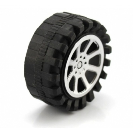 ขาย ล้อรถ พลาสติก สำหรับ smart car robot 2.9x47mm ราคา 7.00 บาท ในไทย