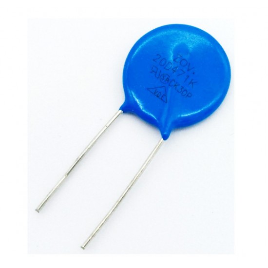 ขาย varistor วาริสเตอร์ 20D471K 470V ราคา 7.00 บาท ในไทย