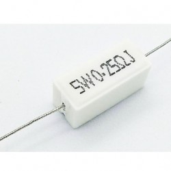 Resistor 0.25 โอห์ม 5W