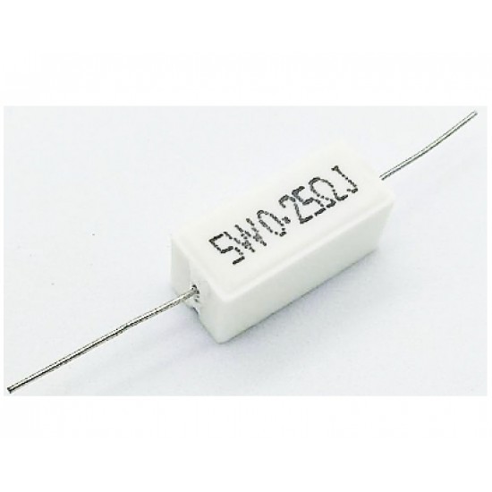 ขาย Resistor 0.25 โอห์ม 5W ราคา 5.00 บาท ในไทย