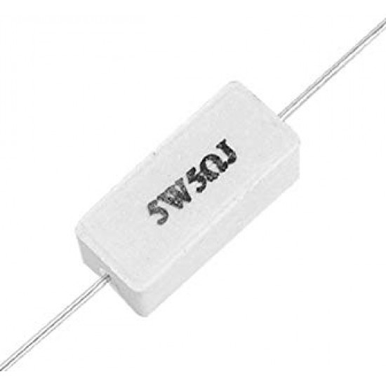 ขาย Resistor 5W 5 OHM 5W5RJ ราคา 5.00 บาท ในไทย