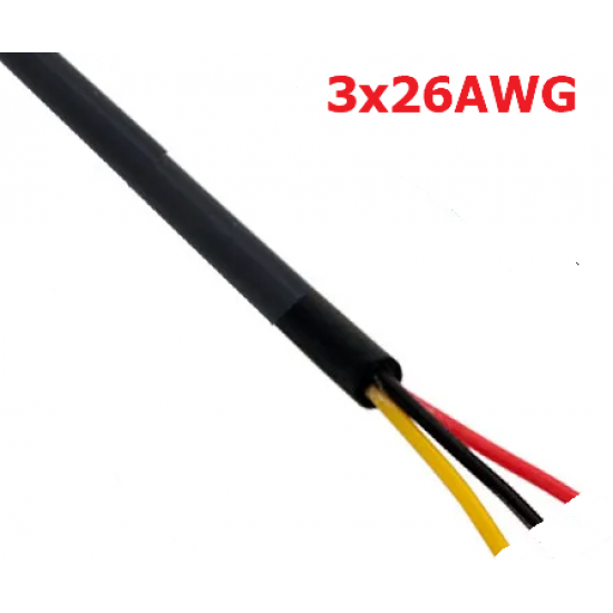 ขาย สายไฟ 3x26 AWG 3 คอร์ ราคาต่อ 1 เมตร ราคา 14.00 บาท ในไทย