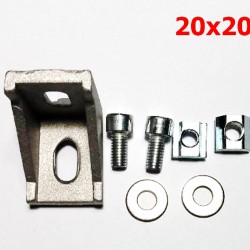Bracket (ฉากยึด) D 20 สำหรับอลูมิเนียมโปรไฟล์ 2020 ครบชุด 