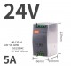 ขาย power supply DIN ใส่รางได้  24V 5A  DR-120-24 ราคา 750.00 บาท ในไทย