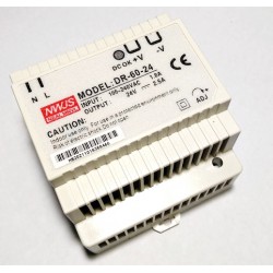 power supply DIN ใส่รางได้  24V 2.5A  DR-60-24