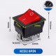 ขาย Switch ON/OFF 6PIN 250V 15A KCD2 สีแดง ราคา 20.00 บาท ในไทย