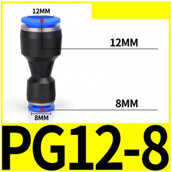 ขาย Fitting reduce PG12-8 ข้อต่อลด ต่อตรง 12 ไป 8 mm ราคา 10.00 บาท ในไทย