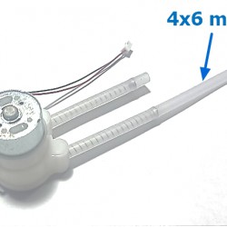 ปั้มโดส 5V ขนาดท่อ 4x6mm pump 500ml/นาที pump 500ml/นาที pump