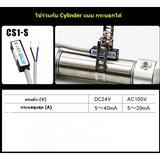ขาย เข็มขัด ล็อคสาย Sensor เข้ากับ Cylinder  CS1-U   ราคา 39.00 บาท ในไทย