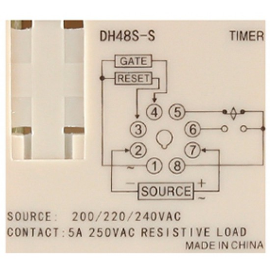 ขาย Timer DH48S-S (ตั้งเวลา 2 ช่อง) 220V ราคา 280.00 บาท ในไทย