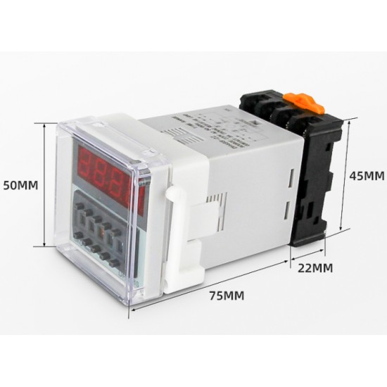 ขาย Timer DH48S-S (ตั้งเวลา 2 ช่อง) 220V ราคา 280.00 บาท ในไทย