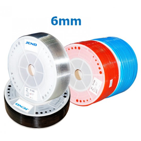 ขาย สายลม ท่อลม PU ขนาด 6 mm (6x4) สีฟ้า ราคาต่อ 1 เมตร ราคา 8.00 บาท ในไทย