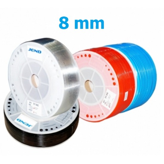 ขาย สายลม ท่อลม PU ขนาด 8 mm (8x5) สีฟ้า ราคาต่อ 1 เมตร ราคา 12.00 บาท ในไทย