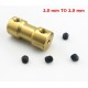 ขาย ข้อต่อ จับดอกสว่าน กับ มอเตอร์ 2.0 mm TO 2.0 mm ราคา 30.00 บาท ในไทย