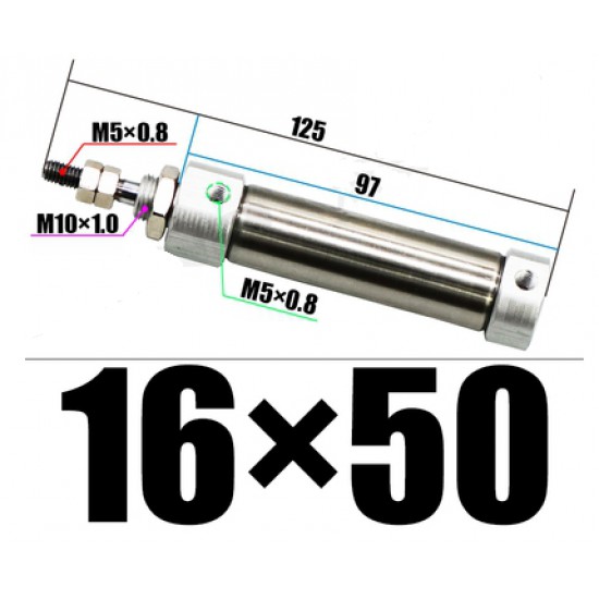 ขาย cylinder pneumatic (กระบอกลม นิวเมตริกส์) CDJ2B16X50B ราคา 200.00 บาท ในไทย
