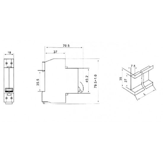 ขาย Circuit Breaker (เบรกเกอร์) DZ30-32 C10 10A ราคา 80.00 บาท ในไทย