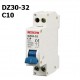 ขาย Circuit Breaker (เบรกเกอร์) DZ30-32 C10 10A ราคา 80.00 บาท ในไทย