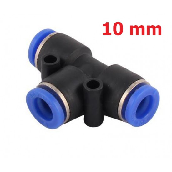ขาย Fitting (PE10) ข้อต่อลม ข้อต่อสามทาง 10 mm (มิล) นิวเมติกส์ ราคา 15.00 บาท ในไทย