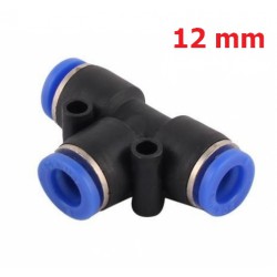 Fitting ข้อต่อลม ข้อต่อสามทาง 12 mm (มิล) PE12