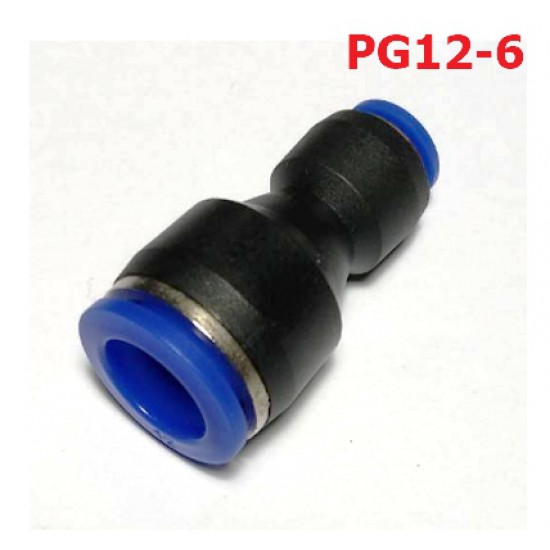 ขาย Fitting reduce ข้อต่อลด ต่อตรง 12 ไป 6 mm PG12-6 ราคา 11.00 บาท ในไทย