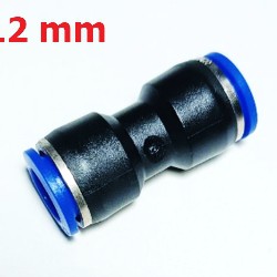 Fitting ข้อต่อลม ข้อต่อตรง 12 mm นิวเมติกส์ (PU12)
