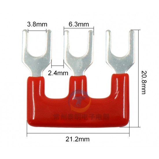 ขาย TB-1503 3 หางปลา Jumper Tract Bar 3 pin สีดำ ราคา 6.00 บาท ในไทย