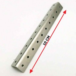 เหล็กฉาก ตัว L ขนาด 10CM รู 2mm หนา 1mm