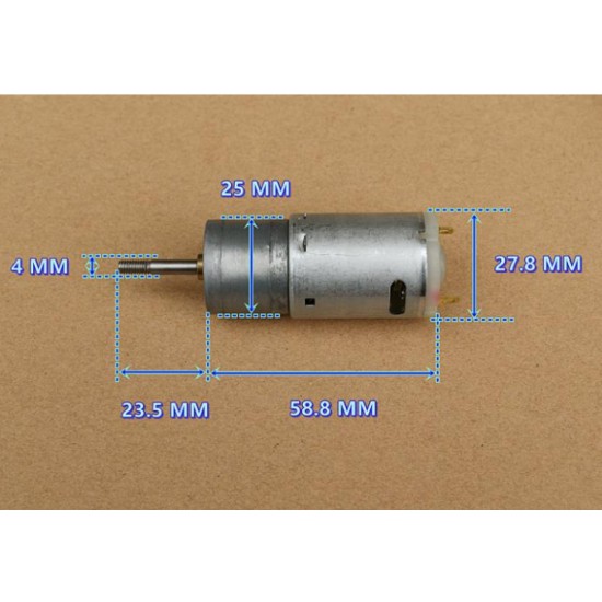 ขาย มอเตอร์เกียร์ Motor Gear  ZGA25B-385 1:20 เฟืองโลหะ ราคา 150.00 บาท ในไทย
