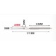 ขาย เทอร์โมคัปเปิล Type K M8 ยาว 3 เมตร Probe 30mm ราคา 150.00 บาท ในไทย