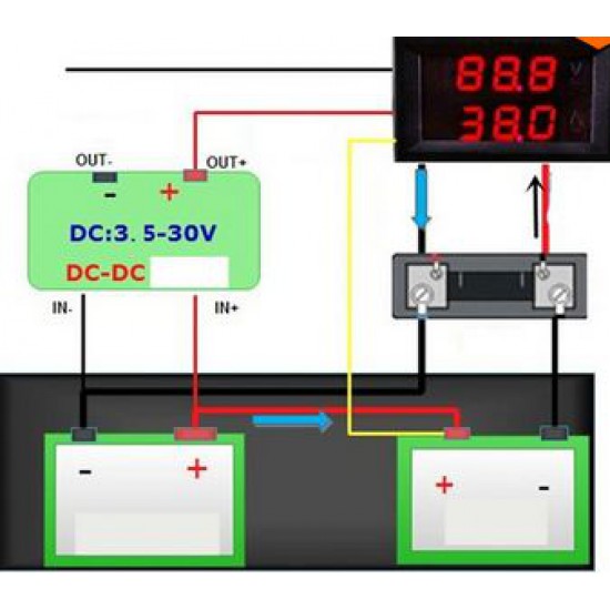 ขาย Volt Amp Meter 100VDC 10A ราคา 95.00 บาท ในไทย